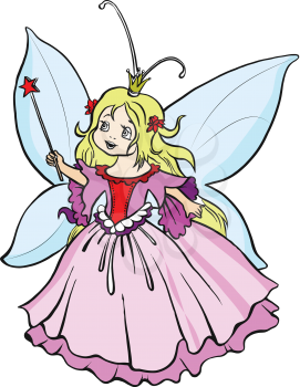 Royalty Free Clipart Image of a Fairy Princess