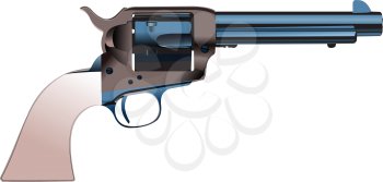 Royalty Free Clipart Image of an Old Pistol