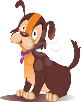 Royalty Free Clipart Image of a Puppy