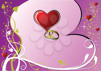 Royalty Free Clipart Image of a Valentine's Greeting