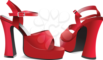 Royalty Free Clipart Image of Women's Shoes