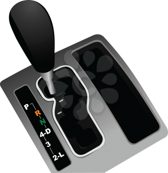 Royalty Free Clipart Image of a Gearshift