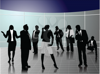 Royalty Free Clipart Image of Business People