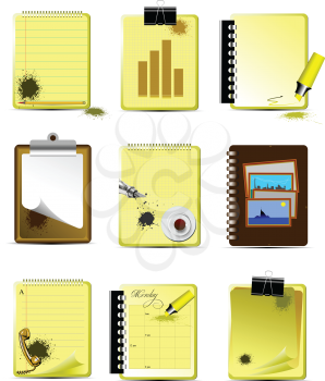 Royalty Free Clipart Image of a Business Icons