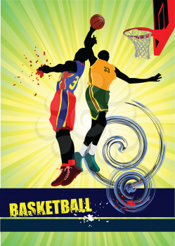 Basketball poster. Vector illustration