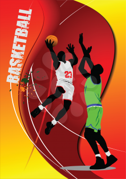 Basketball poster. Vector illustration
