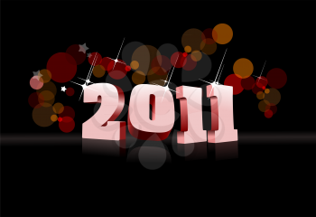 Abstract New Year background. Vector eps 10