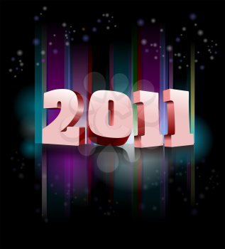 Abstract New Year background. Vector eps 10