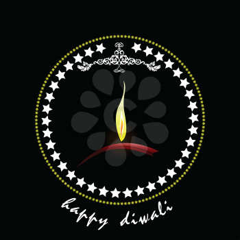Diwali Greeting. Vector illustration