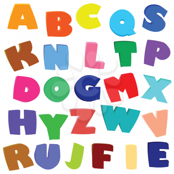 Royalty Free Clipart Image of Alphabet Letters