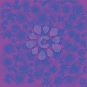 Royalty Free Clipart Image of a Blue and Purple Background