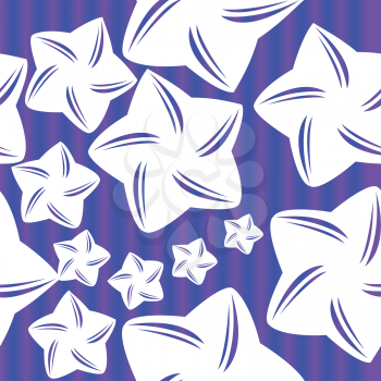Royalty Free Clipart Image of a Stripes and Stars Pattern