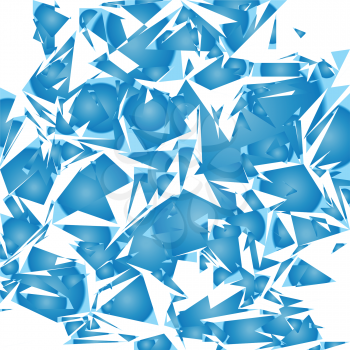 Royalty Free Clipart Image of a Broken Mirror Background