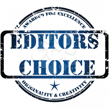 Royalty Free Clipart Image of an Editor's Choice Stamp