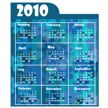 Royalty Free Clipart Image of Image of a Calendar