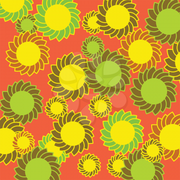 Royaty Free Clipart Image of Hippie Flowers