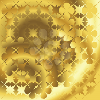 Royalty Free Clipart Image of a Golden Abstract Background
