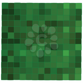 Royalty Free Clipart Image of a Green Mosaic Background