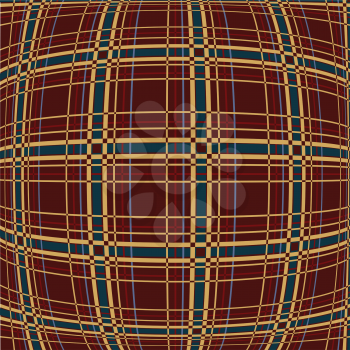 Royalty Free Clipart of an Inflated Plaid Texture