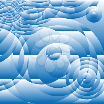 Royalty Free Clipart Image of a Blue Swirly Background