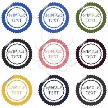 Royalty Free Clipart Image of Price Stickers