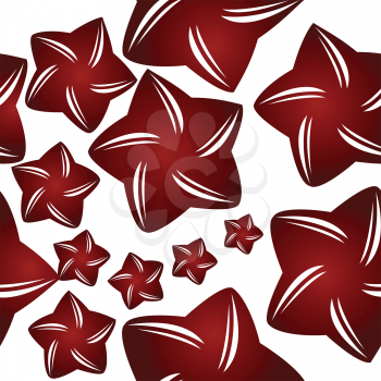 Royalty Free Clipart Image of Striped Stars