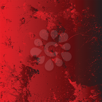 Royalty Free Clipart Image of a Vivid Red Splash Background