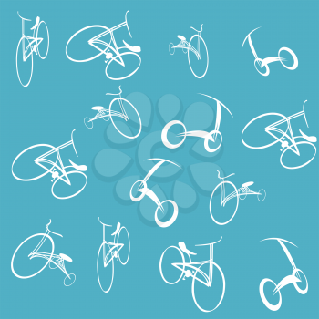 Royalty Free Clipart Image of a Bicycle Collection