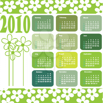 Royalty Free Clipart Image of an Ecological Calendar