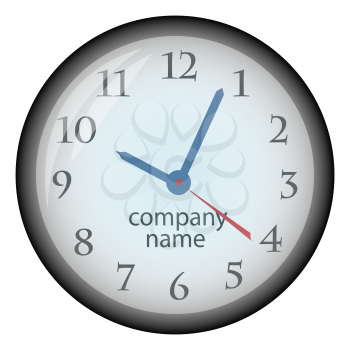 Royalty Free Clipart Image of a Wall Clock