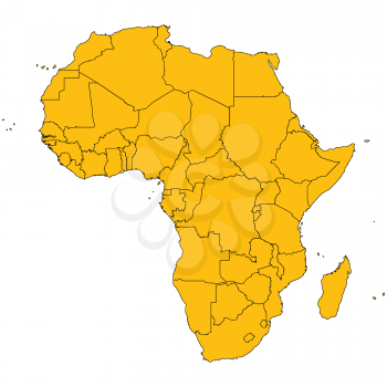 Royalty Free Clipart Image of Africa