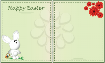 Royalty Free Clipart Image of an Easter Greeting