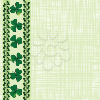 Royalty Free Clipart Image of a St. Patrick's Day Border