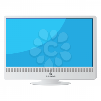 Illustration of a wide screen monitor over white background