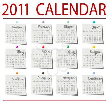 2010 Calendar on paper, desktop background