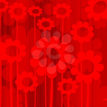 Abstract background in reds