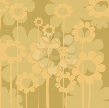 Nice floral background illustration, abstract art