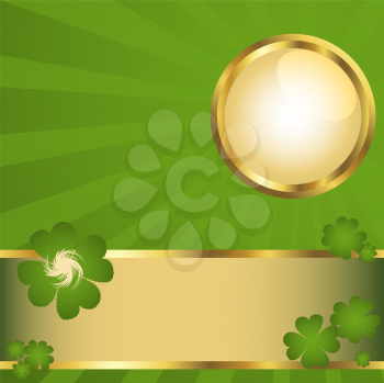 button and banner for St.Patrick's Day