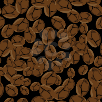 Roasted coffee beans, pattern background