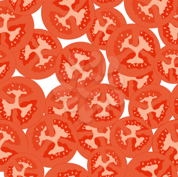Fresh tomato slices background, pattern