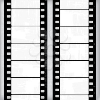 Abstract grunge with of movie frames or film strips