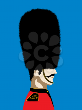 Grand mustache England Royal guard