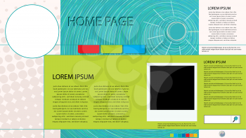 Conceptual graphic web page design
