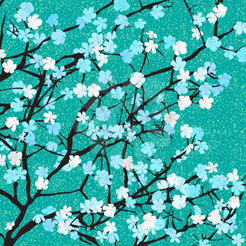 Spring time floral background for print