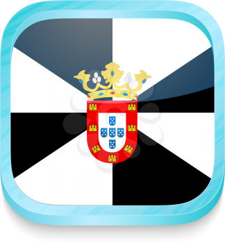 Smart phone button with Ceuta flag