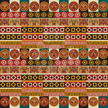 Mayan aztec tribal seamless texture