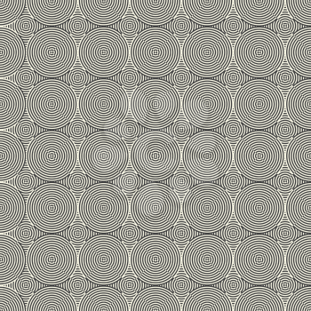Design seamless monochrome illusion op art  pattern