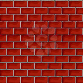 Red brick wall seamless pattern design