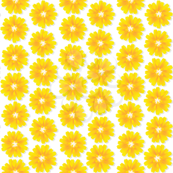 Seamless floral wallpaper pattern design