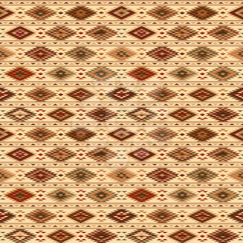 American Indian geometric seamless pattern